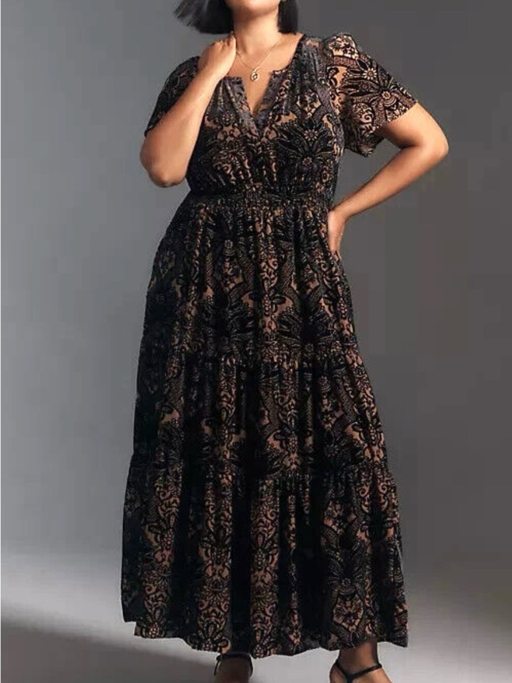 Anthropologie Somerset Maxi Velvet Edition - Picture 6 of 6